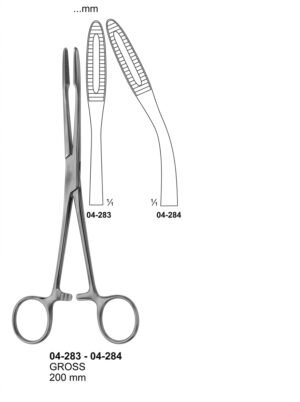 Sirgikal 04-283-04-284 GROSS Sponge and Dressing Forceps