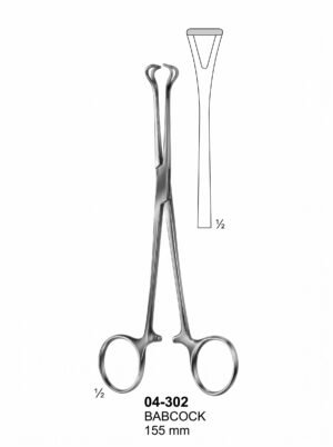 Sirgikal 04-302 BABCOCK Intestinal Grasping Forceps