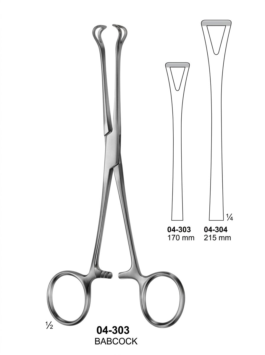 Sirgikal 04-303 BABCOCK Intestinal Grasping Forceps