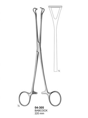 Sirgikal 04-305 BABCOCK Intestinal Grasping Forceps