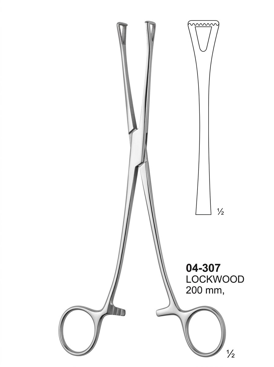 Sirgikal 04-307 LOCKWOOD Intestinal Grasping Forceps