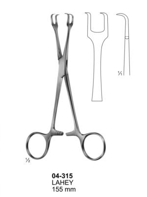 Sirgikal 04-315 LAHEY Artery Traction and Tissue Grasping Forceps