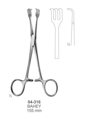 Sirgikal 04-316 BAHEY Artery Traction and Tissue Grasping Forceps