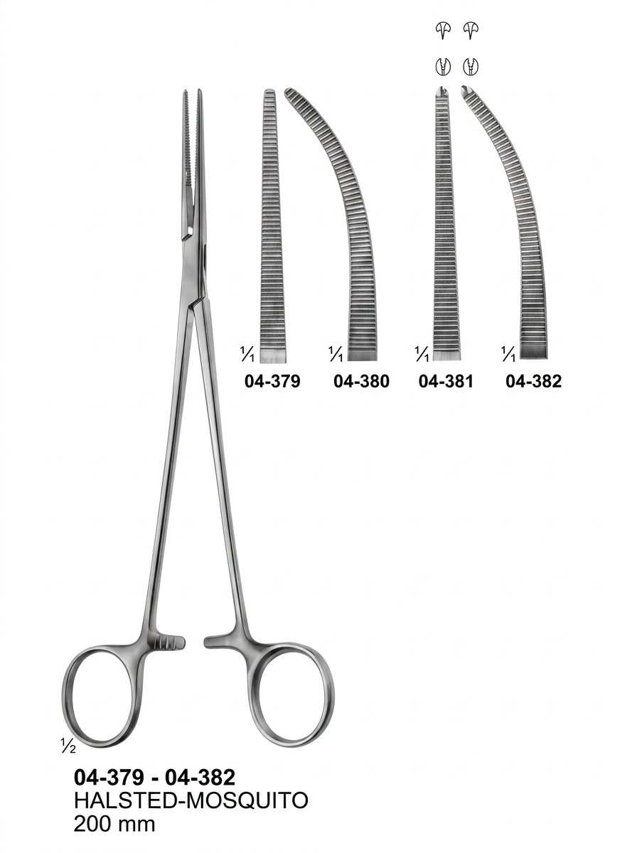 Sirgikal 04-379-04-382 HALSTED MOSQUITO Delicate Haemostatic Forceps