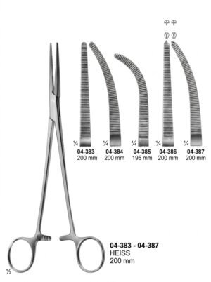 Sirgikal 04-383-04-387 HEISS Delicate Haemostatic Forceps