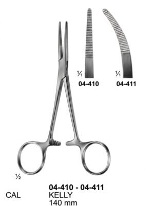Sirgikal 04-410-04-411 KELLY Delicate Haemostatic Forceps