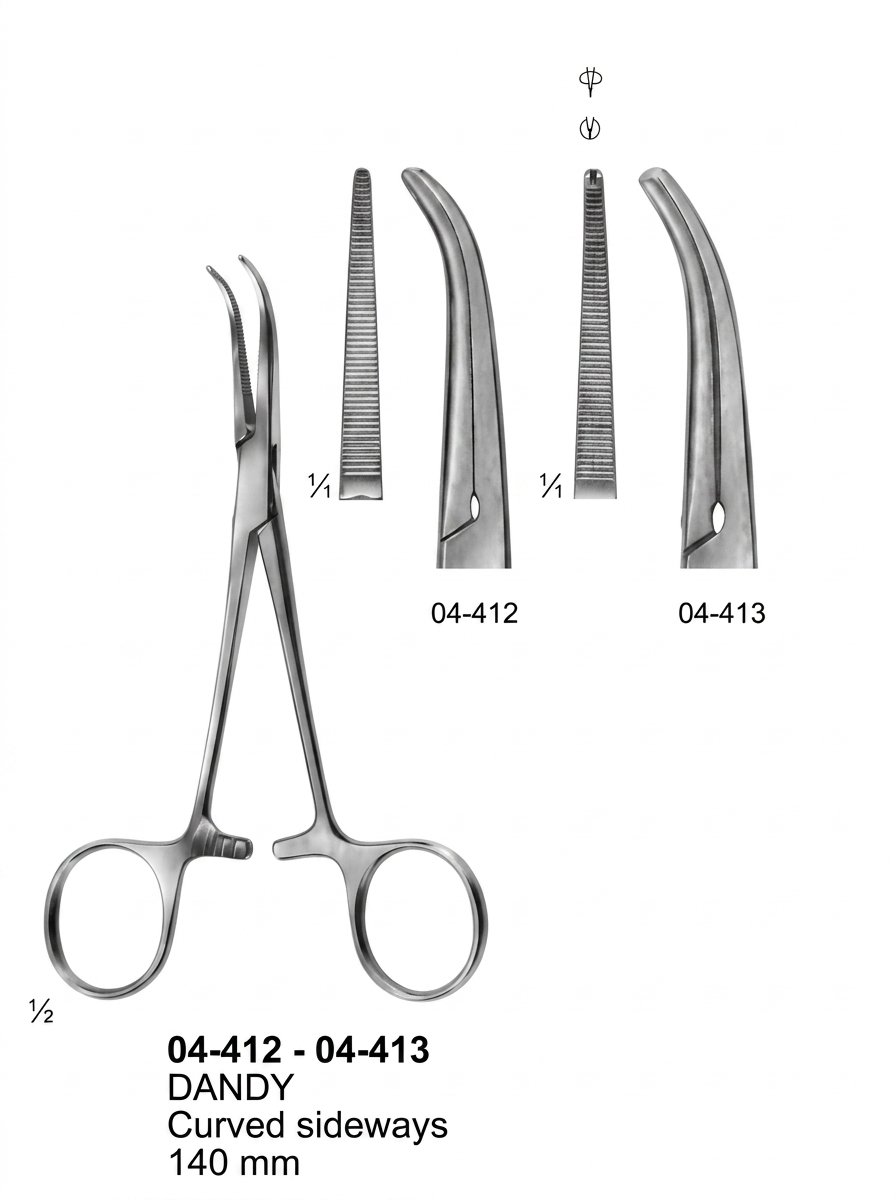 Sirgikal 04-412-04-413 DANDY Delicate Haemostatic Forceps
