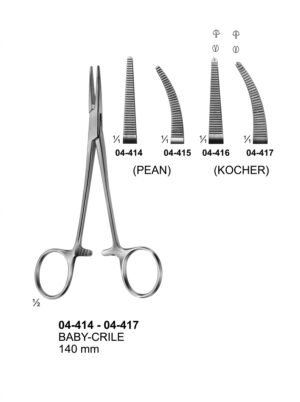 Sirgikal 04-414-04-417 BABY CRILE Delicate Haemostatic Forceps