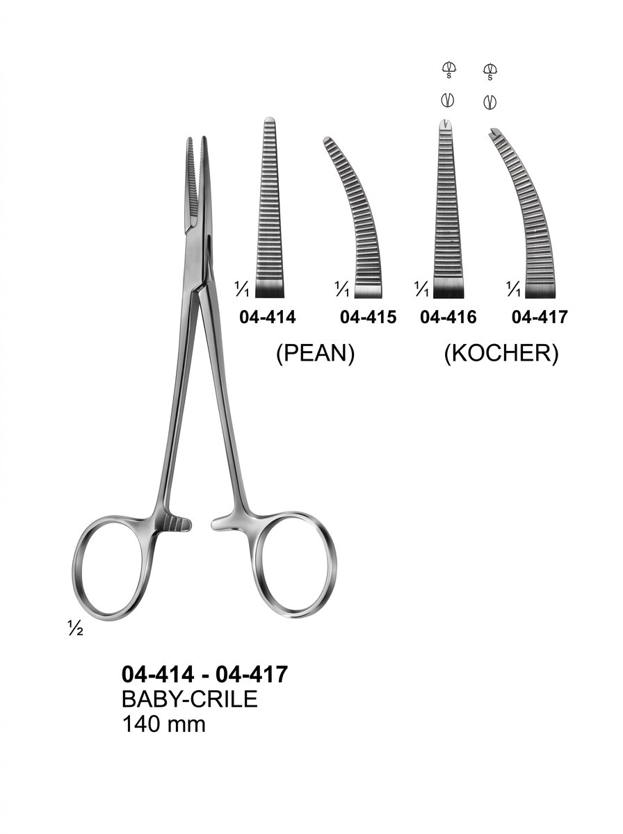 Sirgikal 04-414-04-417 BABY CRILE Delicate Haemostatic Forceps