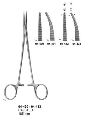 Sirgikal 04-430-04-433 HALSTED Delicate Haemostatic Forceps