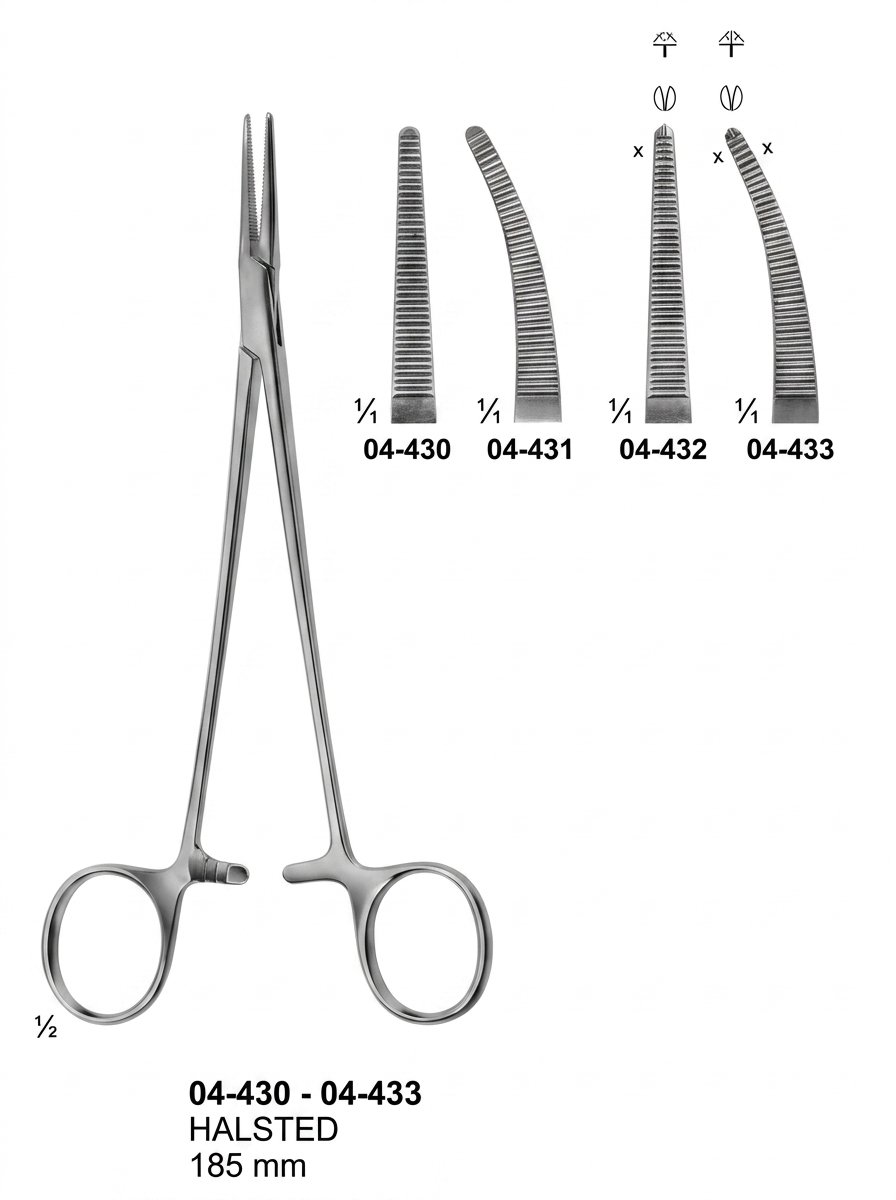 Sirgikal 04-430-04-433 HALSTED Delicate Haemostatic Forceps