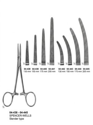 Sirgikal 04-438-04-445 SPENCER WELLS Haemostatic Forceps