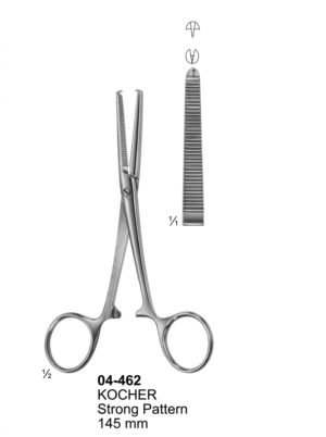 Sirgikal 04-462 KOCHER Haemostatic Forceps