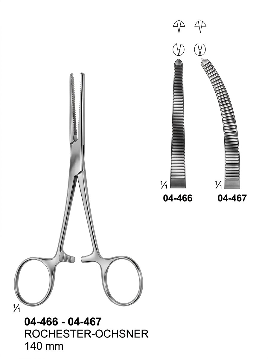 Sirgikal 04-466-04-467 ROCHESTER OCHSNER Haemostatic Forceps