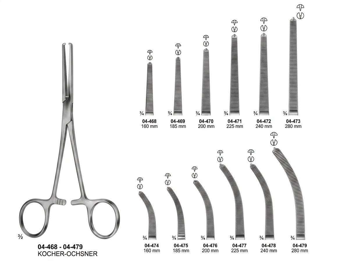 Sirgikal 04-468-04-479 KOCHER OCHSNER Haemostatic Forceps