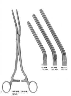 Sirgikal 04-514-04-516 DICK Hysterectomy Forceps Vaginal Clamps and Compression Forceps