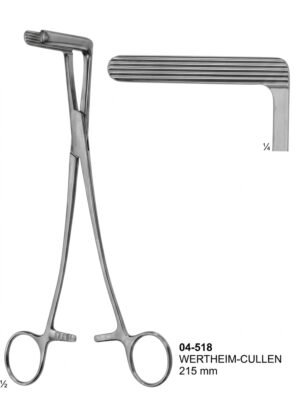 Sirgikal 04-518 WERTHEIM CULLEN Hysterectomy Forceps Vaginal Clamps and Compression Forceps