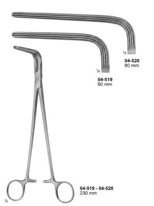 Sirgikal 04-519-04-520 Hysterectomy Forceps Vaginal Clamps and Compression Forceps
