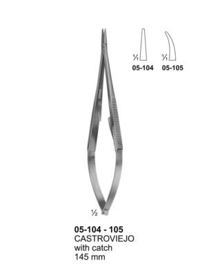 Sirgikal 05-10-4-105 05 104 105 CASTROVIEJO Needle Holders for micro surgery