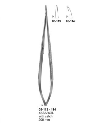 Sirgikal 05-11-3-114 05 113 114 YASARGIL Needle Holders for micro surgery
