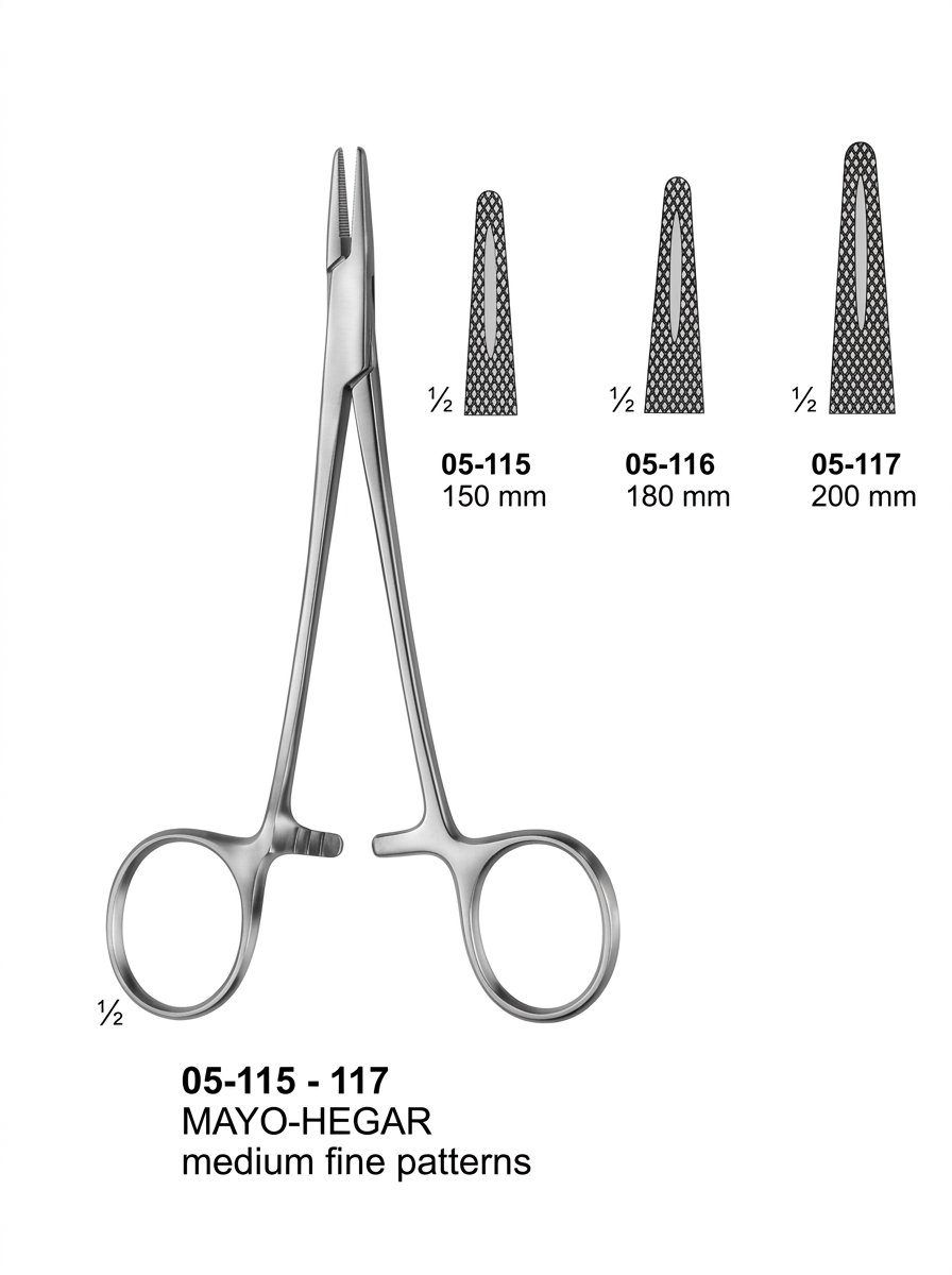 Sirgikal 05-11-5-117 05 115 117 MAYO HEGAR Needle Holders