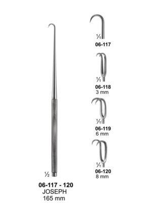 Sirgikal 06-11-7-120 06 117 120 JOSEPH Fine Wound Retractors Dura and Skin Retractors