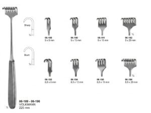 Sirgikal 06-189-06-196 VOLKMANN Bone Retractors and Retractors