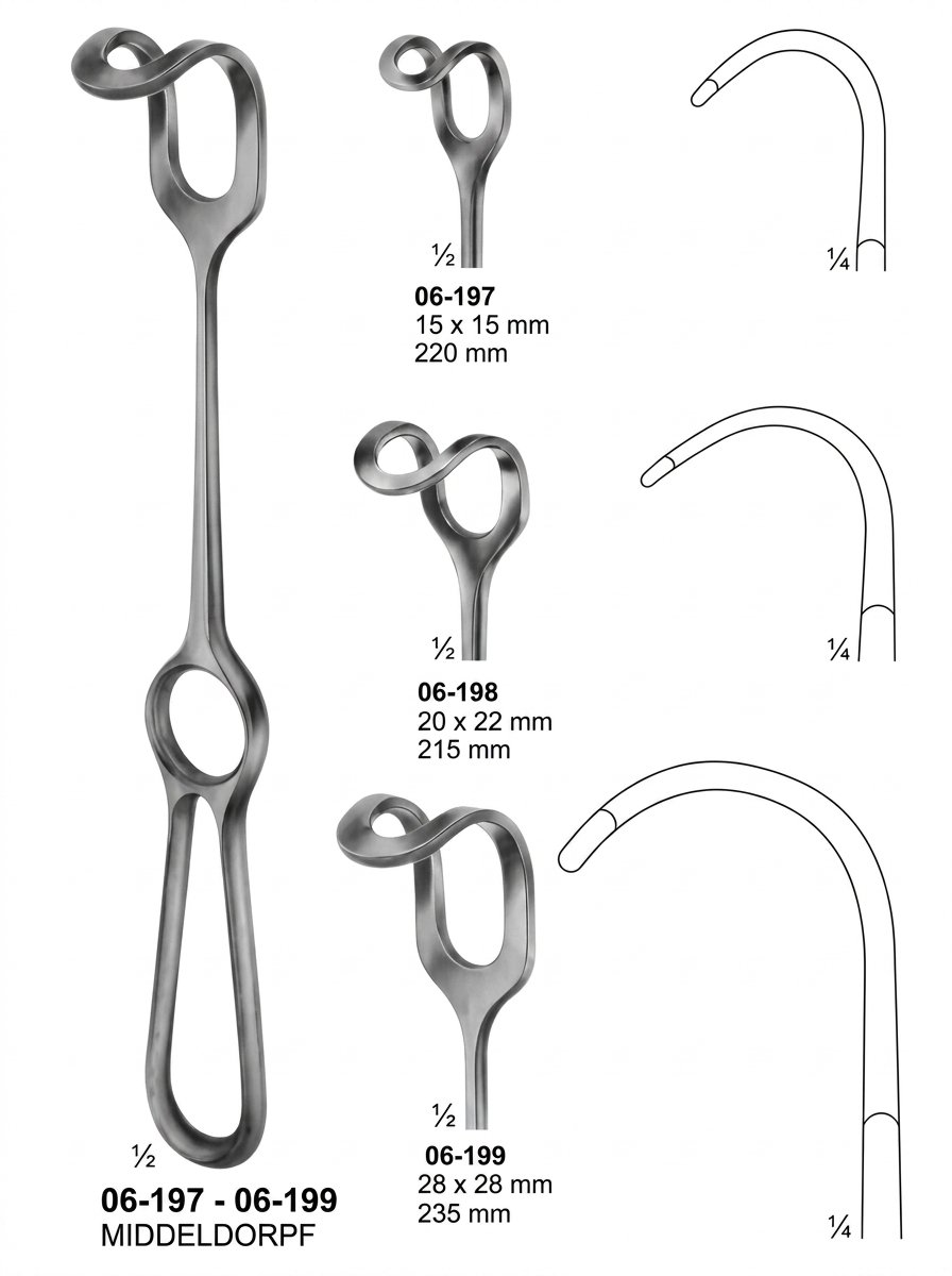Sirgikal 06-197-06-199 MIDDELDORPF Retractors