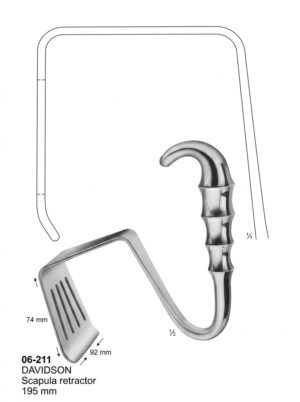 Sirgikal 06-211 DAVIDSON Retractors Lung Spatulas