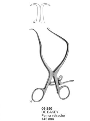 Sirgikal 06-250 DE BAKEY Special Retractors