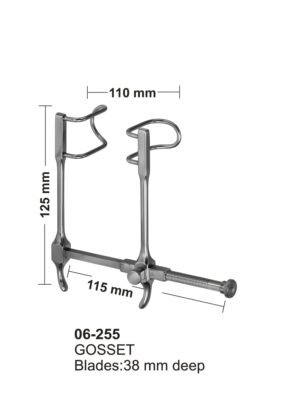Sirgikal 06-255 GOSSET Abdominal Retractors