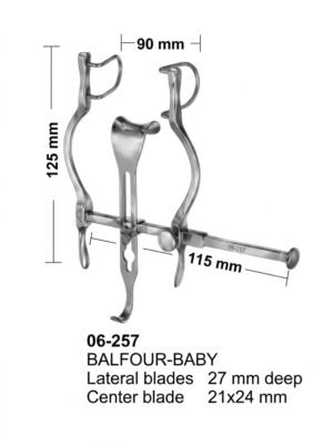 Sirgikal 06-257 BALFOUR BABY Abdominal Retractors