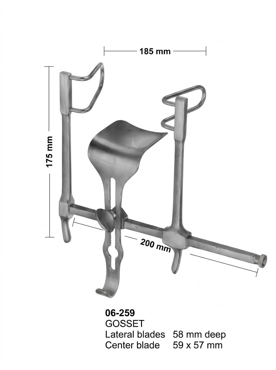 Sirgikal 06-259 GOSSET Abdominal Retractors