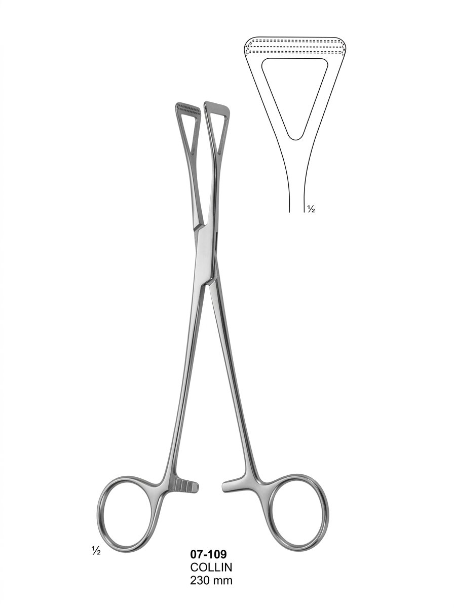 Sirgikal 07-109 COLLIN Organ Tissue and Intestinal Grasping Forceps