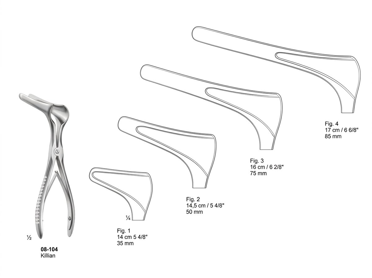 Sirgikal 08-104 Nasal Specula