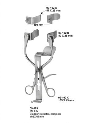 Sirgikal 09-103 MILLIN Bladder Retractors