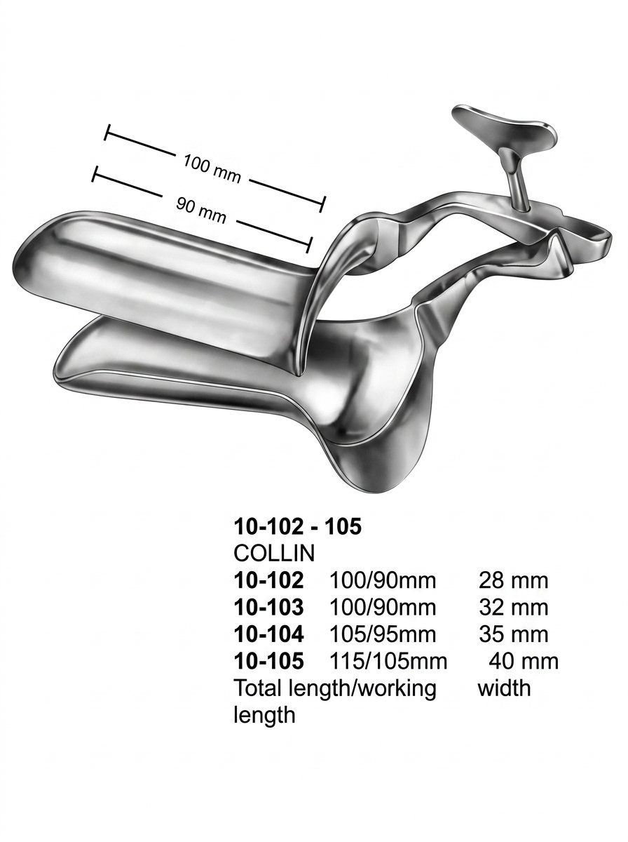Sirgikal 10-10-2-105 10 102 105 COLLIN Vaginal Specula