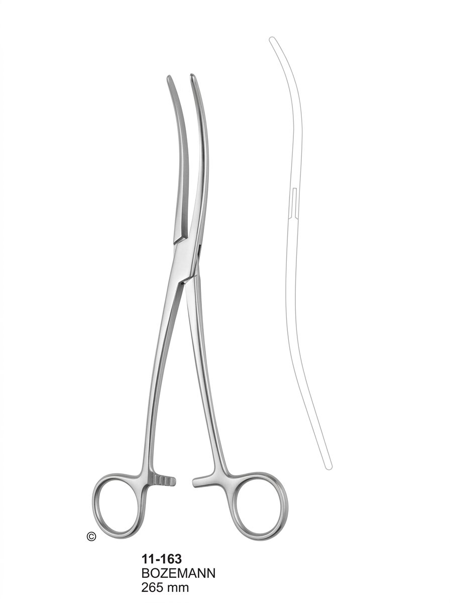 Sirgikal 11-163 BOZEMANN Uterine Dressing Forceps
