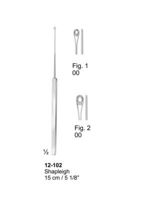 Sirgikal 12-102 Shapleigh Ear Curettes