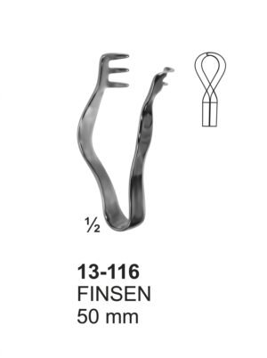Sirgikal 13-116 FINSEN Tound and Tracheal Hooks and Dilators