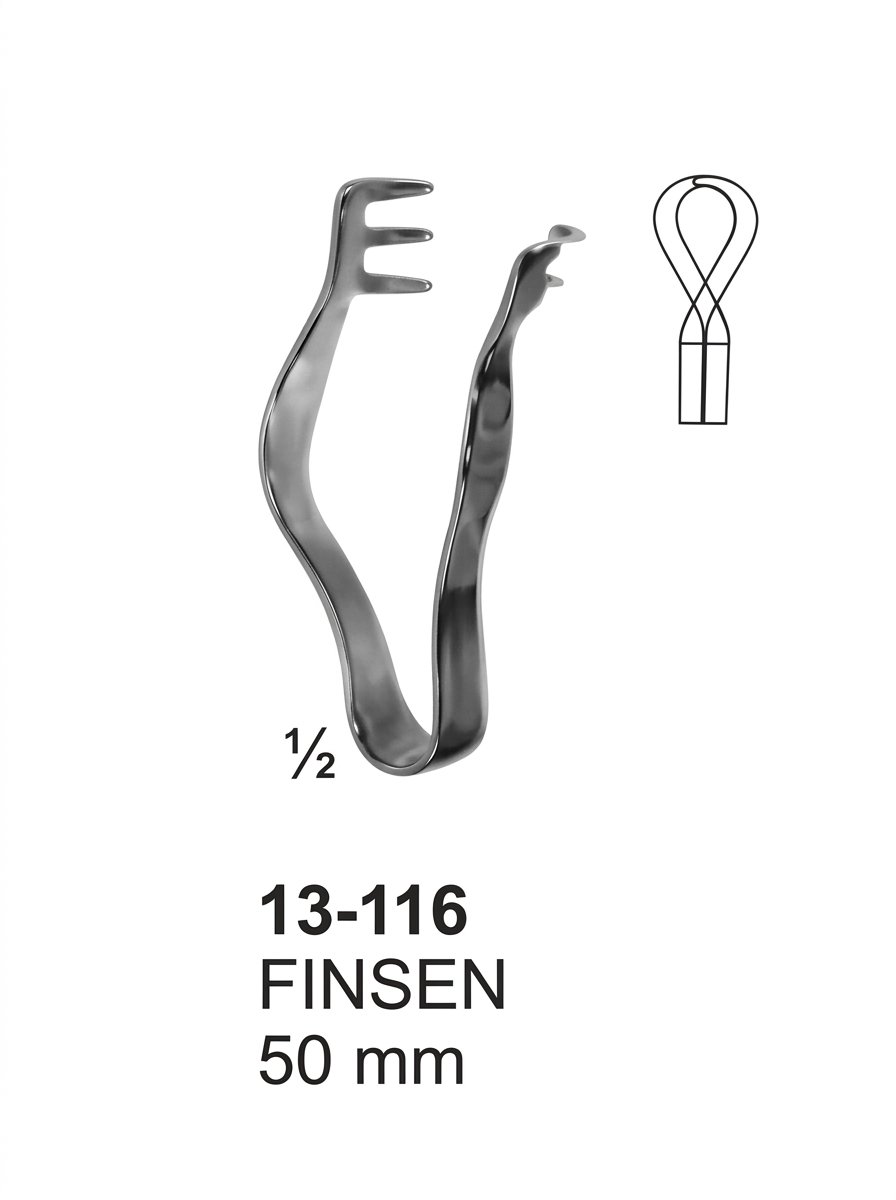 Sirgikal 13-116 FINSEN Tound and Tracheal Hooks and Dilators