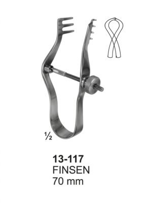 Sirgikal 13-117 FINSEN Tound and Tracheal Hooks and Dilators