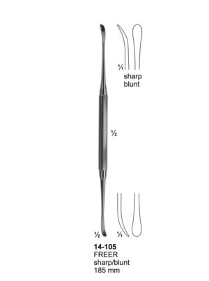 Sirgikal 14-105 FREER Vascular Spatulas