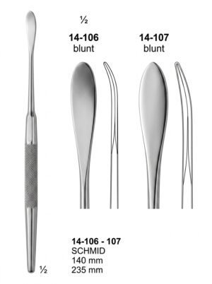 Sirgikal 14-10-6-107 14 106 107 SCHMID Vascular Spatulas