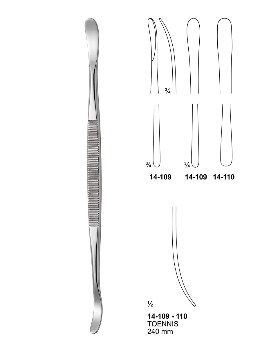 Sirgikal 14-10-9-110 14 109 110 TOENNIS Vascular Spatulas