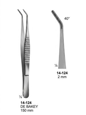 Sirgikal 14-124 DE BAKEY ATRAUMATA Forceps