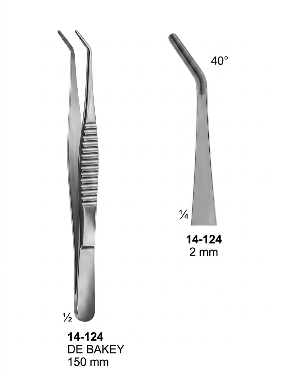 Sirgikal 14-124 DE BAKEY ATRAUMATA Forceps