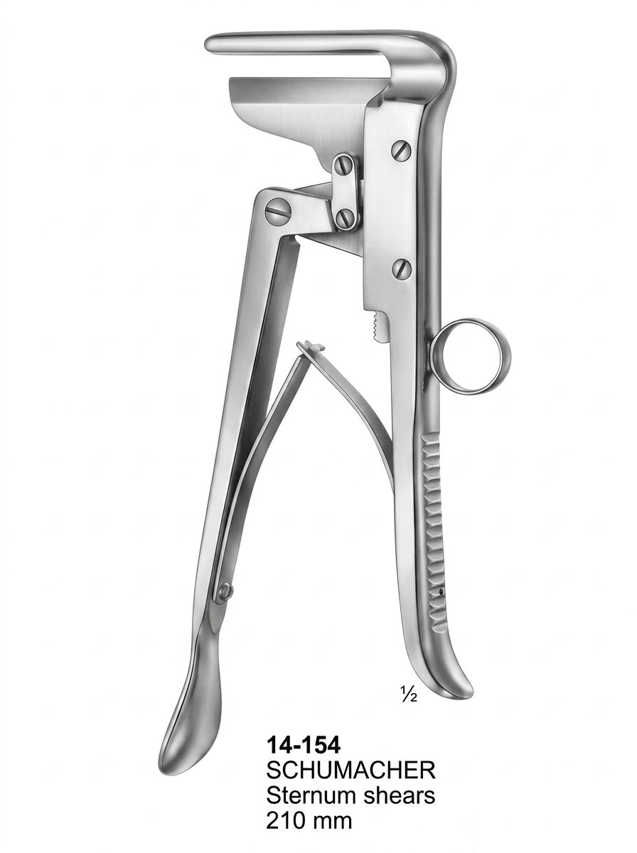Sirgikal 14-154 SCHUMACHER Sternum Instruments and Rib Shears
