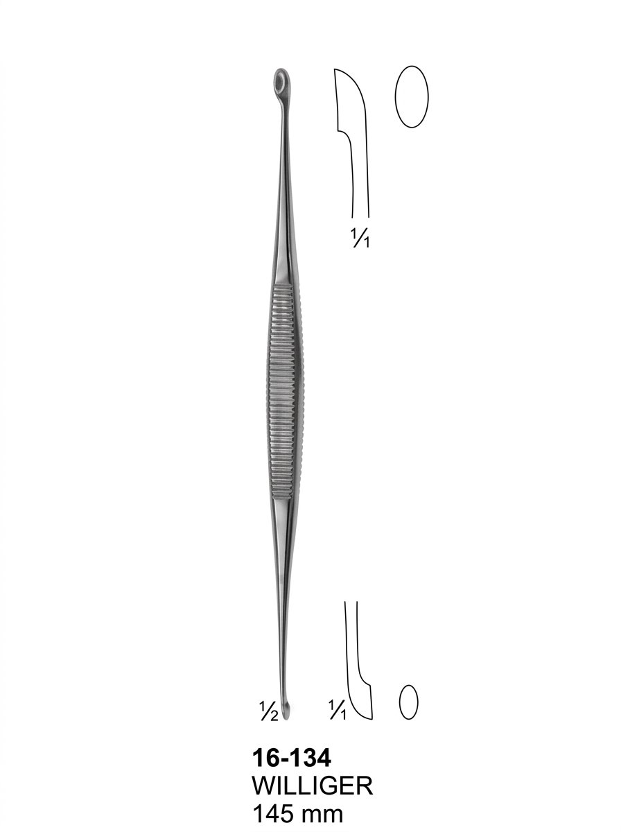 Sirgikal 16-134 WILLIGER Bone Curettes