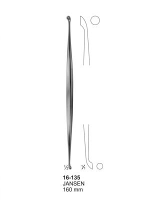 Sirgikal 16-135 JANSEN Bone Curettes